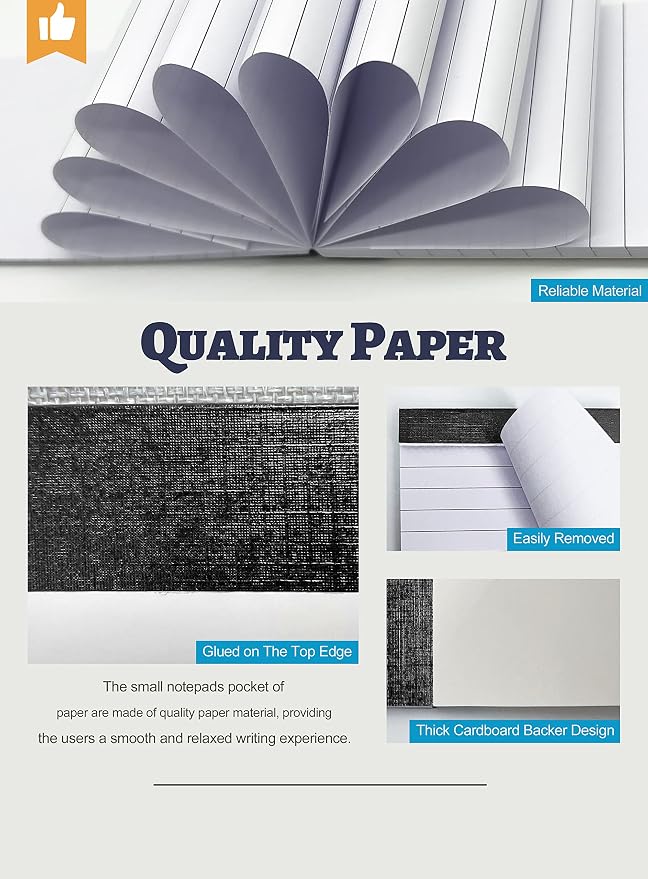 10 Pack Notepad Small Lined Writing Notepads 4 x 6 Inch Memo Pads Refills Paper - Image 3