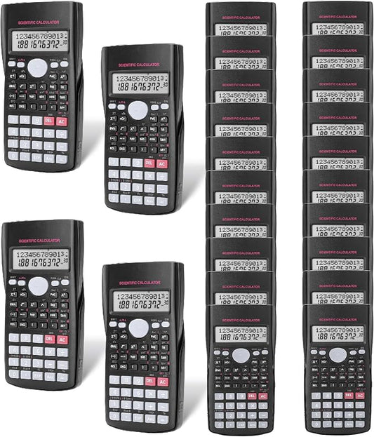 Mr. Pen- Scientific Calculators Bulk, 24 Pack, 2 Line, 240 Functions, 12 Digit by MrPen