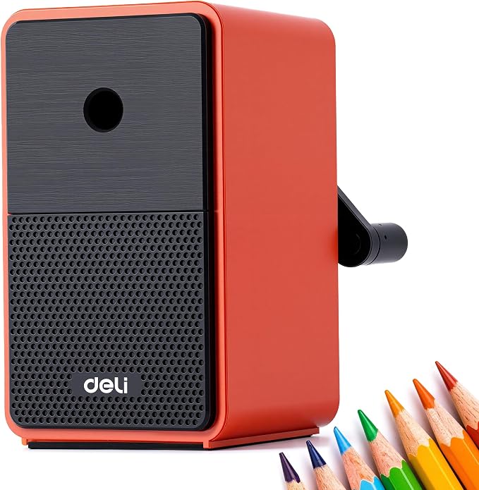 deli Manual Hand Crank Pencil Sharpener by delioffice