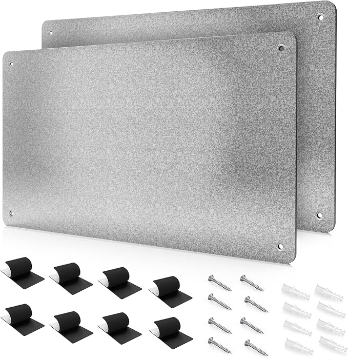 17.7" x 11.8" 2 Pack Metal Magnetic Board by XYK