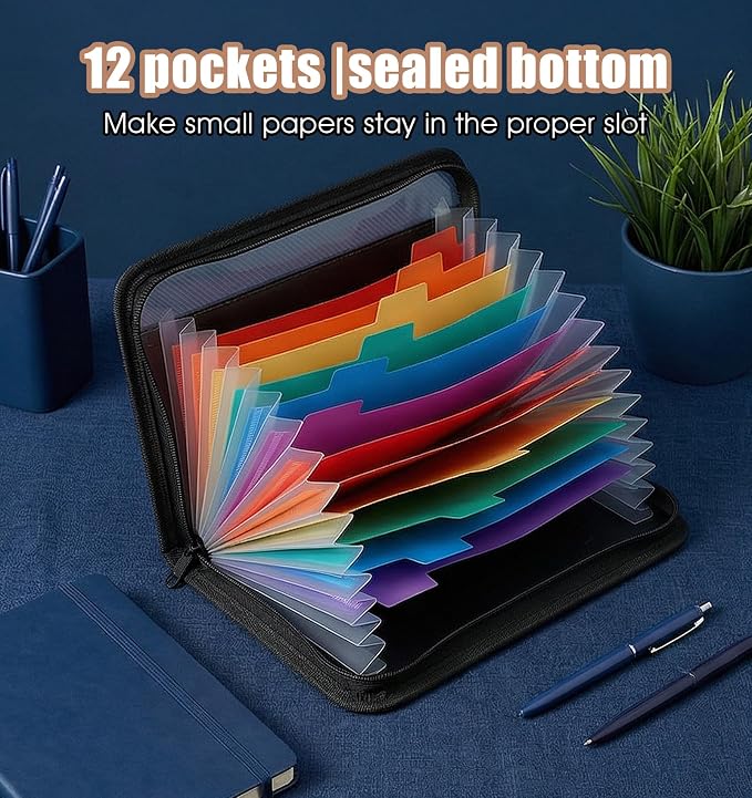 Receipt Folder, Receipt Holder Organizer 11.81 * 7.87 Inch | Receipt Keeper - Image 3