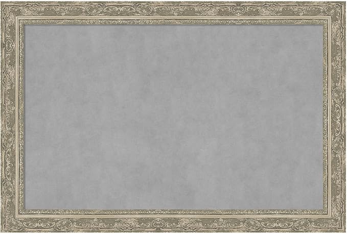 Amanti Art Silver Framed Magnetic Board 24x36 Large Vision Board by AmantiArt