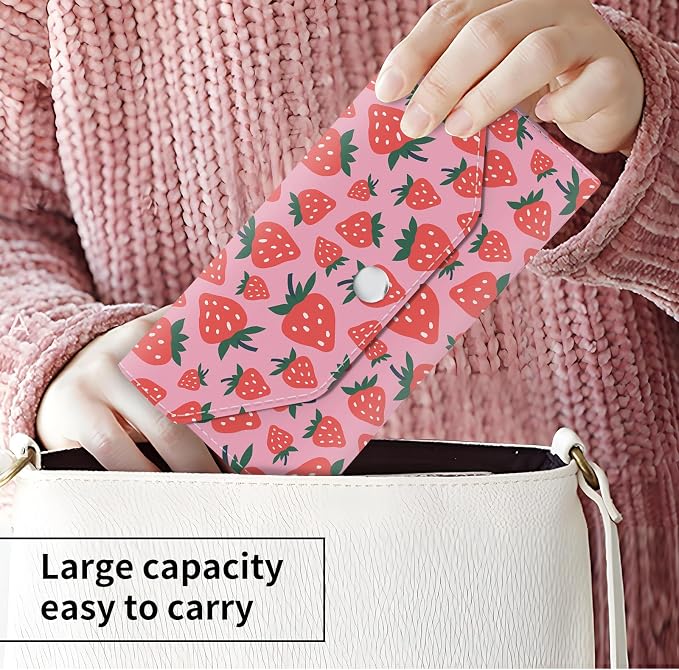 Cash Envelope Wallet Cute PU Leather Envelopes Bag - Image 2