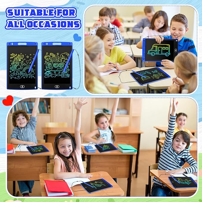 Zonon 4 Pcs LCD Writing Tablet 8.5 Inch Doodle Board Tablet Drawing Gifts LCD - Image 4