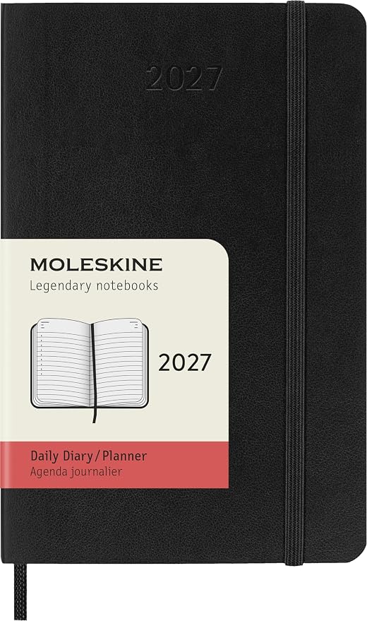 Moleskine Classic 12 Month 2027 Daily Planner, Soft Cover, 400 pages by Moleskine