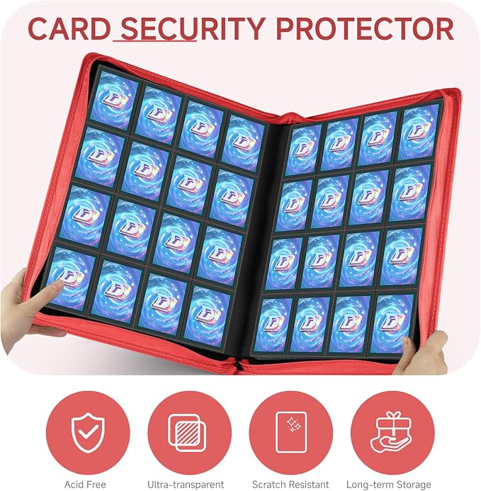 Card Binder with 1024 Cards, 16 Pocket Trading Card Binder Includes 32 Page - Image 6