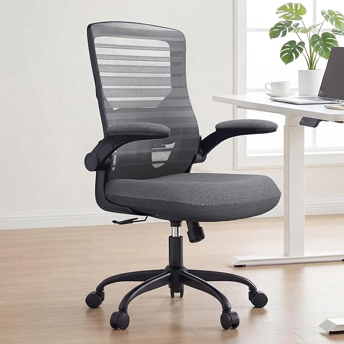 Office Desk Chair for Long Hours & Back Pain Relief – 4“ Thick Molded Foam - Image 2