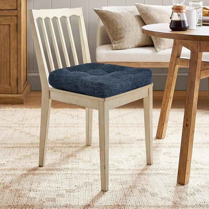 downluxe Chair Cushions for Dining Chairs 4 Pack, Tufted Indoor Chair Pads - Image 7
