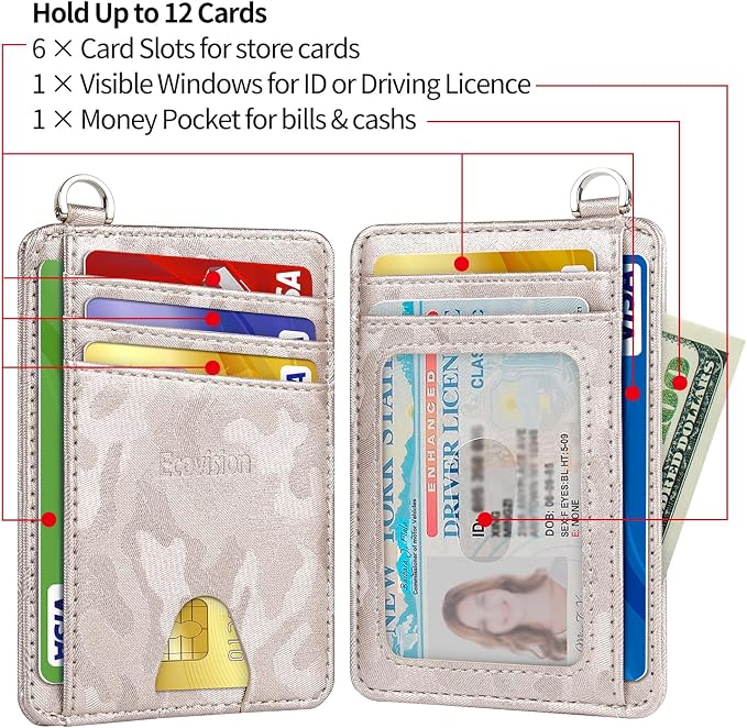 Slim Minimalist Front Pocket Wallet, RFID Blocking Credit Card Holder Wallet - Image 5