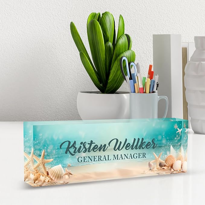 Desk Name Plate Personalized, Name Plate - Image 3