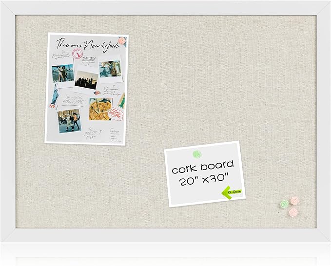 White Cork Board Bulletin Board by Justdowhatyouwanttodo
