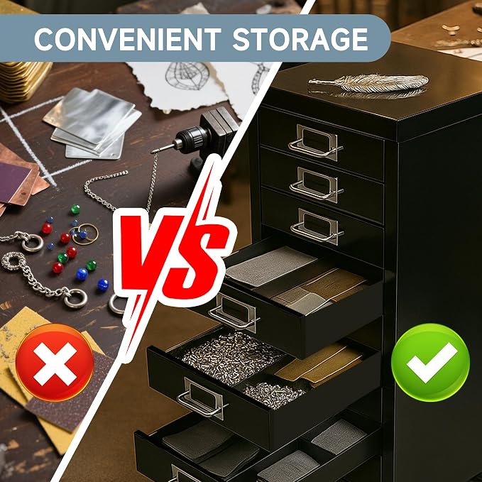 File Cabinet Mini 10 Tier Metal File Organizer Document Organizer - Image 9