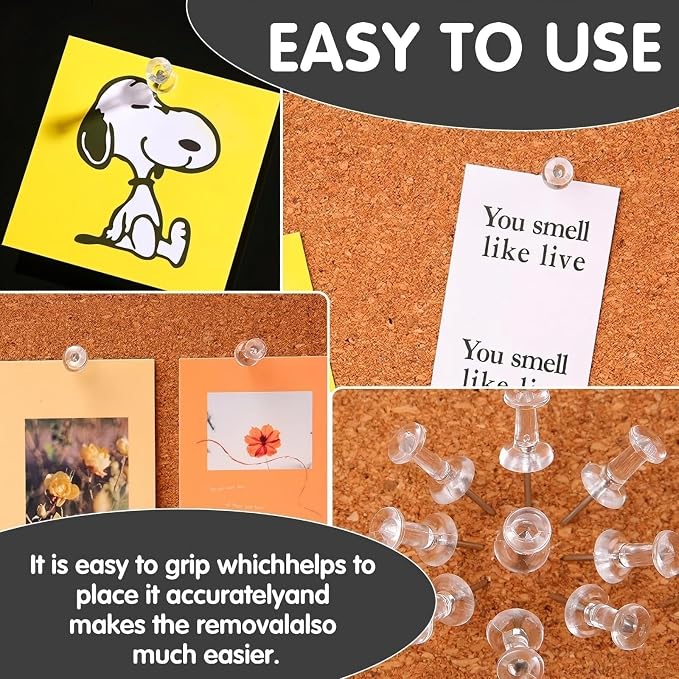 120-Pack Push Pins for Bulletin Board, Thumb Tacks - Image 5