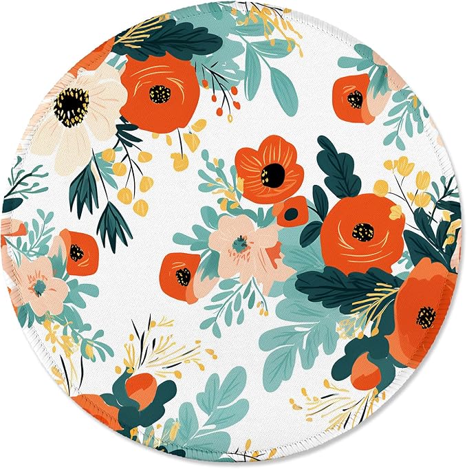 ITNRSIIET Round Mouse Pad with Stitched Edge Premium-Textured Waterproof by +ITNRSIIET