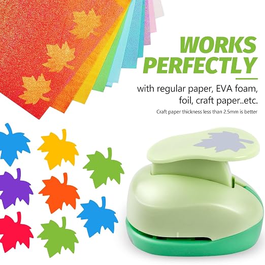 UCEC Maple Leaf Punch Cutter 1inch, Paper Punches, Craft Lever Punch Handmade - Image 3