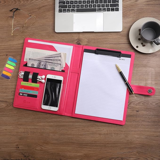 12.8 * 9.6 inch Portfolio Case Business Padfolio, Smart Phone is Usable in - Image 4
