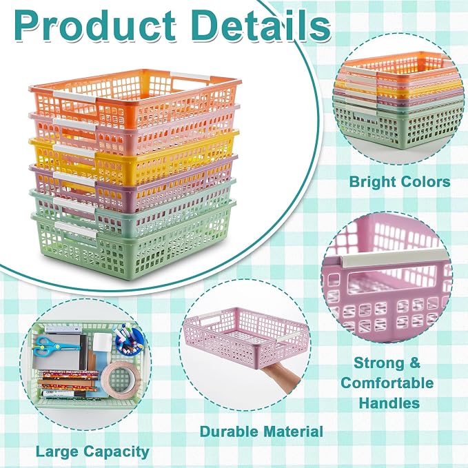 gisgfim 18 Pack Plastic Turn in Paper Trays - Image 3