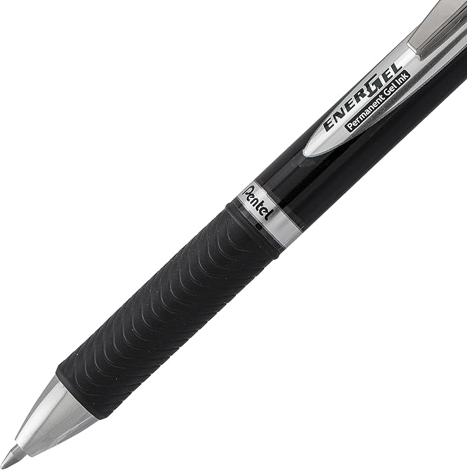 Pentel EnerGel PRO Permanent Gel Pen, Medium Line, Archival and Water-Proof - Image 4