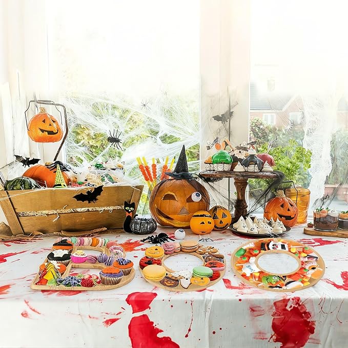 3pcs The Letters Boo Wooden Charcuterie Board, 12 Inch Larger Halloween Food - Image 5