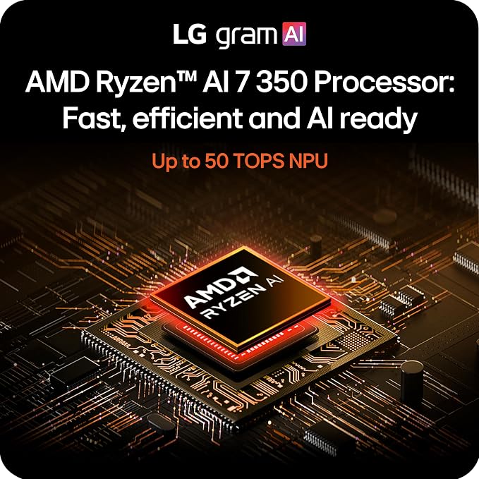 LG gram 15-inch, Thin and Lightweight Laptop, Windows 11 Home, Powered by AMD - Image 4