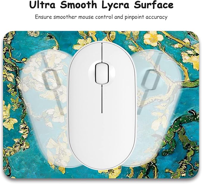 Dapesuom Small Mouse Pad, 6 x 8 Inch Thick Rubber Premium-Textured Non-Slip - Image 3