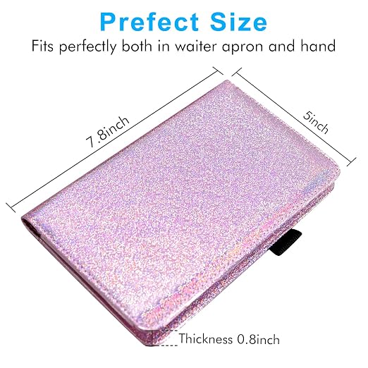 ACdream Server Books for Waitress, Guest Book Note Pad, Cute Pocket Leather - Image 8