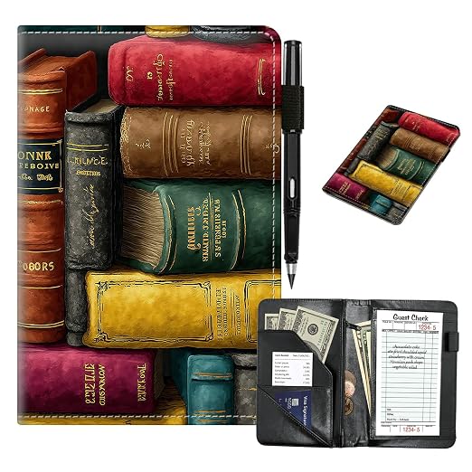 Old Books Cute Server Book for Waitress & Waiter 8"x5" by Unknown