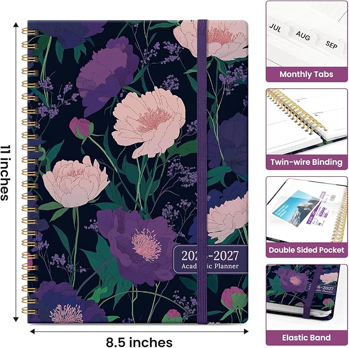 Planner 2026-2027, Academic Monthly and Weekly Calendar Planner - Image 4