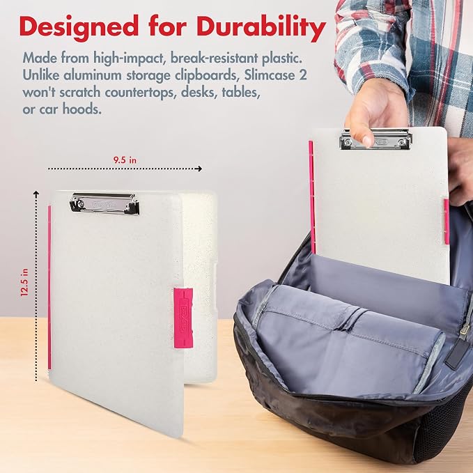 Dexas Slimcase 2 Plastic Clipboard - Image 3