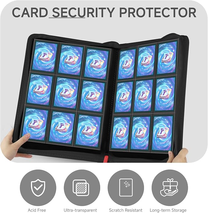 9 Pocket Card Binder, 360 Pockets Trading Card Binder, Double Sided Pocket - Image 6