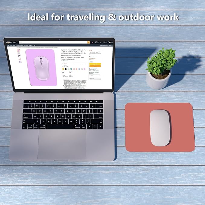Dapesuom Small Mouse Pad, 6 x 8 Inch Thick Rubber Premium-Textured Non-Slip - Image 7