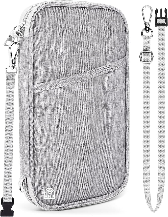 Family Passport Holder for Travel, RFID Blocking Travel Document Organizer by Magimack