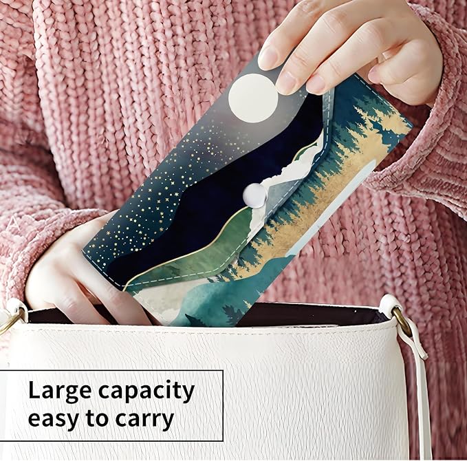 Cash Envelope Wallet Cute PU Leather Envelopes Bag - Image 2