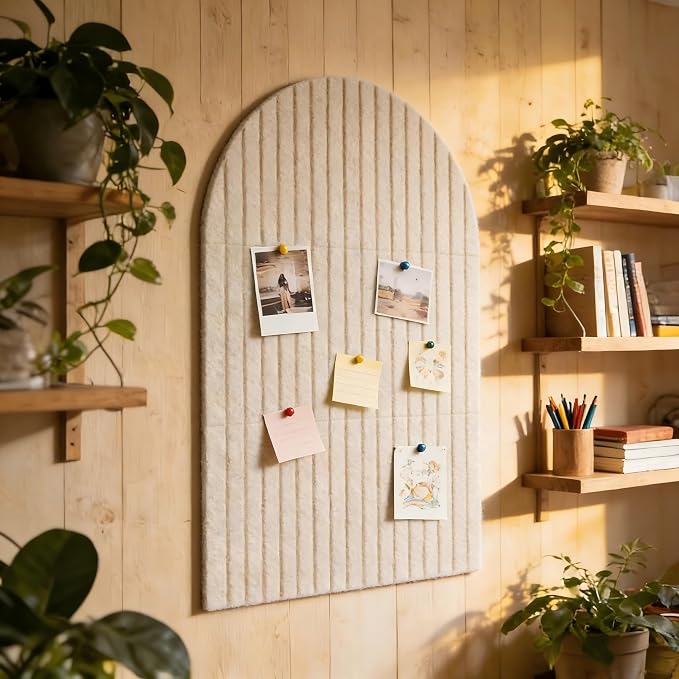 Large Arched Felt Bulletin Board, Sized 36" x 24" - Image 6
