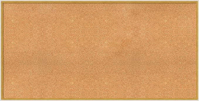 Amanti Art Natural Cork Board for Wall, 29x57 Vision Board with White Frame, Oversize Corkboard Office Decor for Home Organization, Modern Corkboard Pinboard to Display Items for Home Organization in-DeskLoop Office