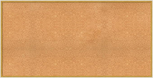 Amanti Art Natural Cork Board for Wall, 29x57 Vision Board with White Frame, Oversize Corkboard Office Decor for Home Organization, Modern Corkboard Pinboard to Display Items for Home Organization in-DeskLoop Office