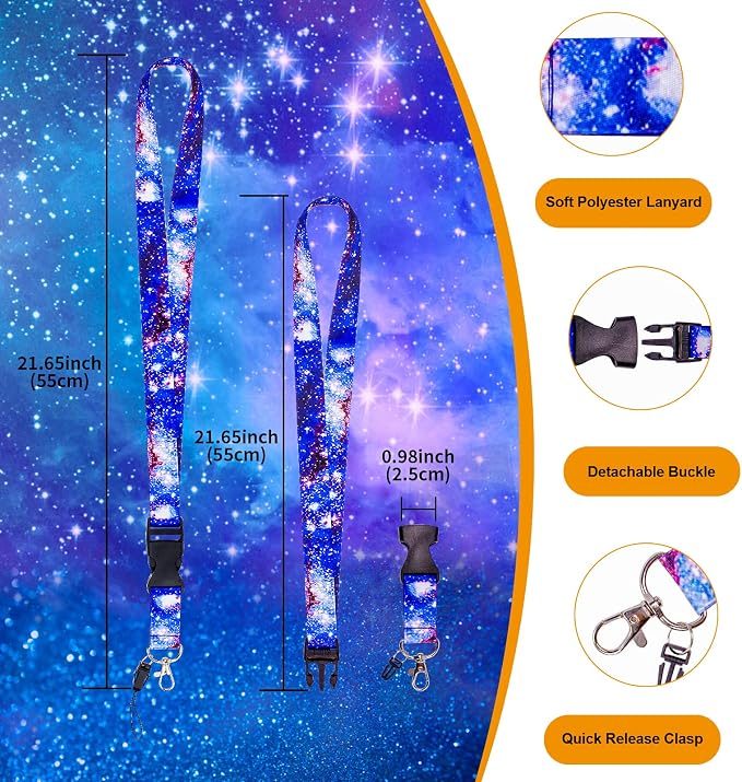 5 Pack Starry Sky Neck Lanyards - Image 3