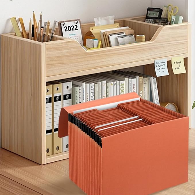 Heavy Duty Expanding File Folder Organizer, 21 Pockets Accordion File Organizer - Image 7