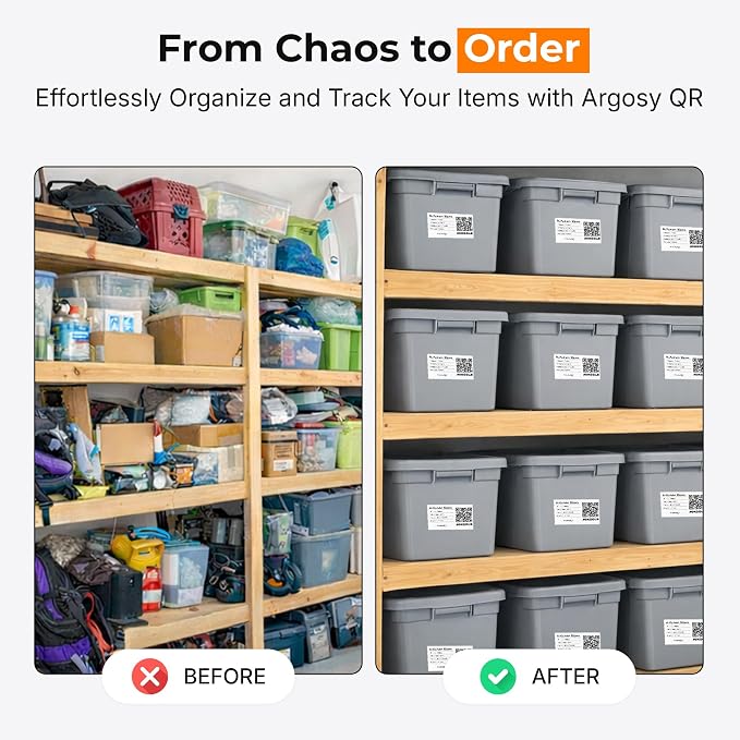 Code Smart Labels for Storage Bins – 40 Pack 2x2 Inch – Won't Peel Off – USA - Image 4