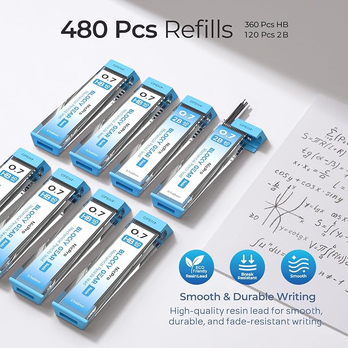 Nicpro Blocky Gear Mechanical Pencils 0.7 mm - Image 4
