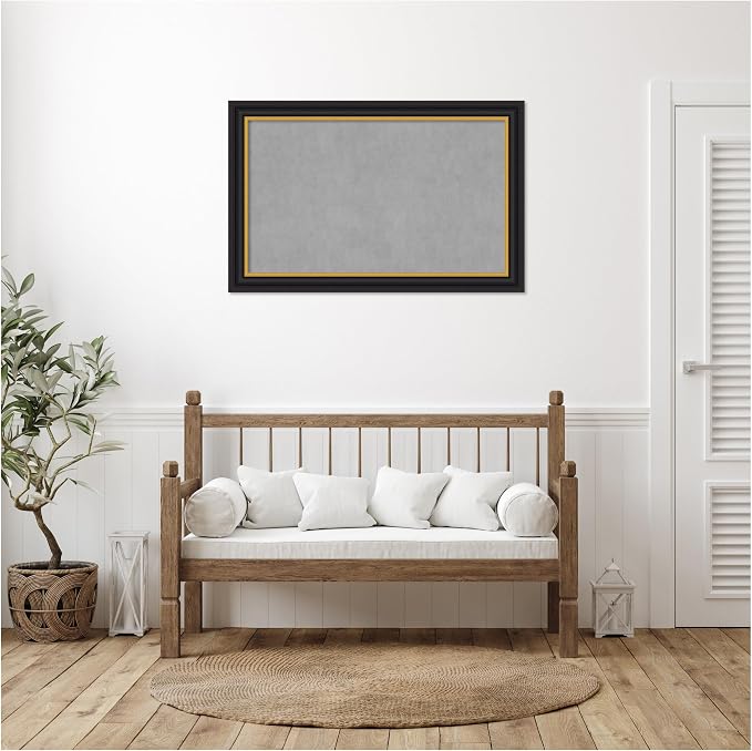 Amanti Art Black Framed Magnetic Board 30x46 Large Vision Board - Image 5