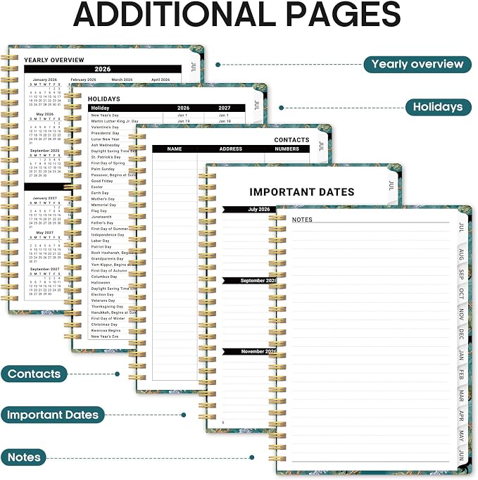 Planner 2026-2027, Academic Year Weekly and Monthly Calender Planner, from Jul - Image 5