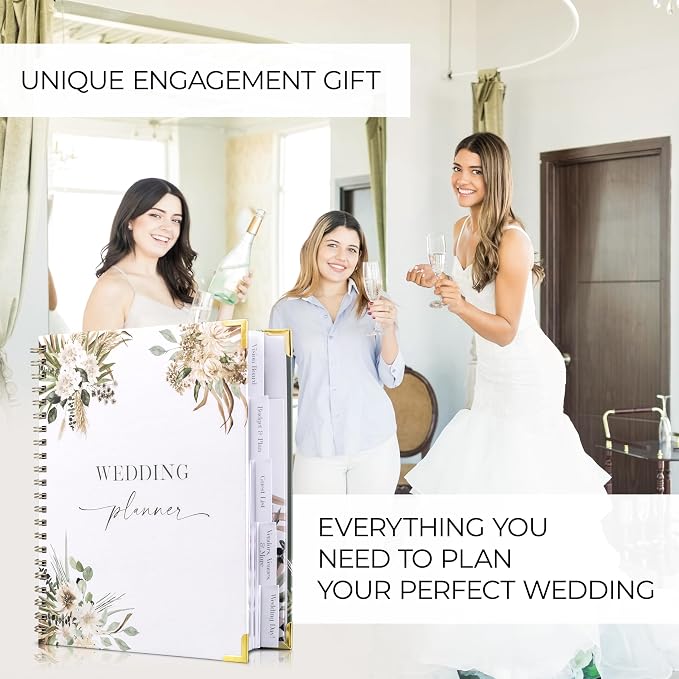 Beautiful Greenery Wedding Planner Book and Organizer - Image 2