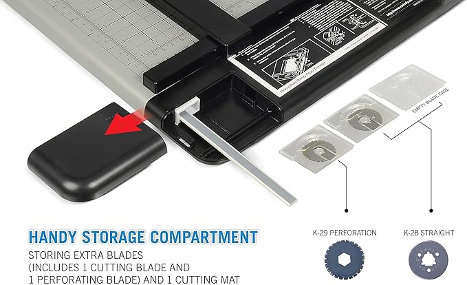 Carl Manufacturing 12210 Heavy-Duty Trimmer 12-Inch 36 Sht Cap. 14-Inch x12-1/4-Inch x3/4-Inch GY-DeskLoop Office