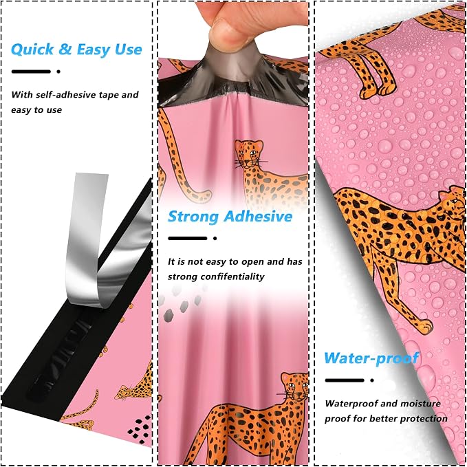 100 Pcs 10x13 Inch Poly Mailer, Waterproof & Tear-Resistant Shipping Bags - Image 3