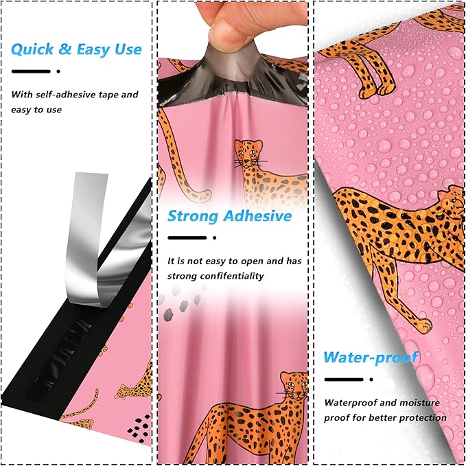6x9 Inch 100 Pcs Poly Mailer, Waterproof & Tear-Resistant Shipping Bags - Image 3