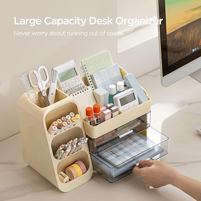 HBlife Desk Organizer with Pen Pencil Holder - Image 2