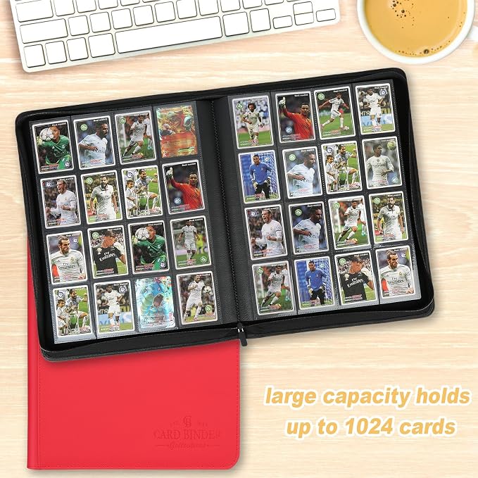 16-Pocket Business Card Binder holds 1024 Cards, Premium Diamond Texture PU - Image 4