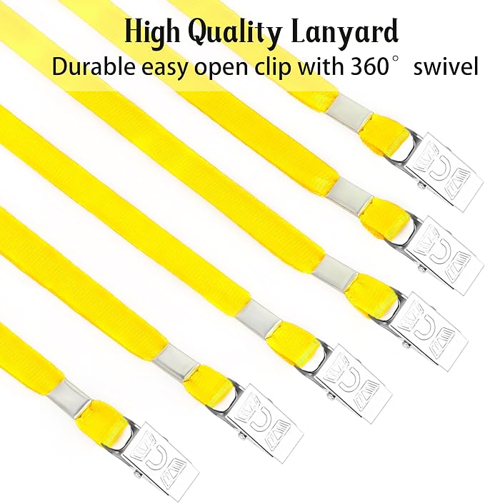 LOCONHA 100 Pack Yellow lanyards Lanyards - Image 3