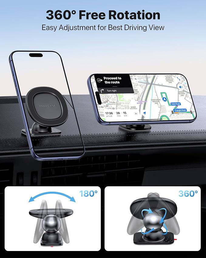 Miracase for MagSafe Car Mount【Strong Magnets】 Magnetic Phone Holder for - Image 7